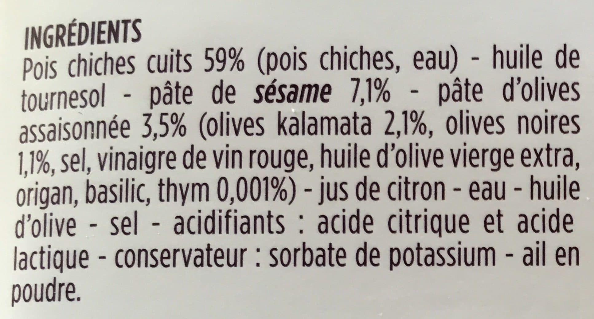 Monoprix Houmous packshot