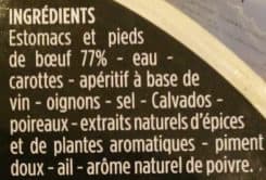 Monoprix Tripes à la mode de Caen packshot