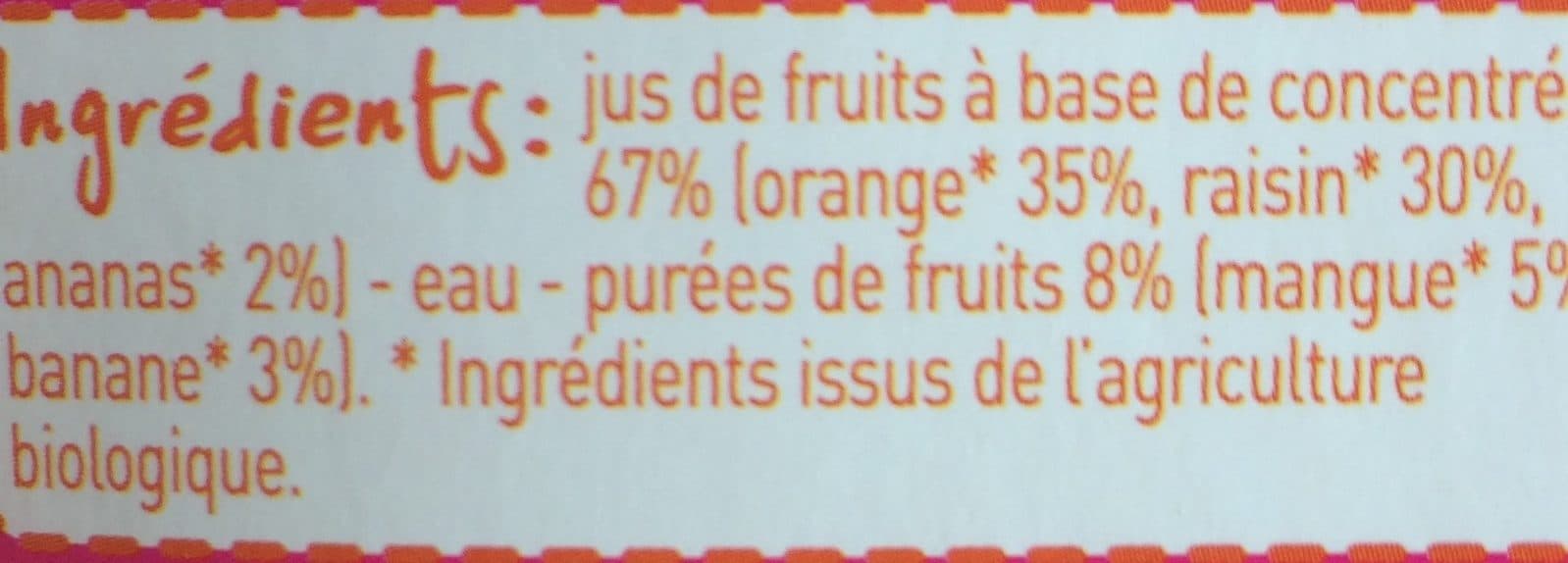 Monoprix Jus multifruit packshot