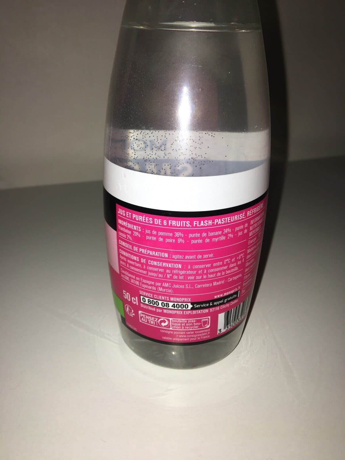 Monoprix Smoothie pomme framboise packshot