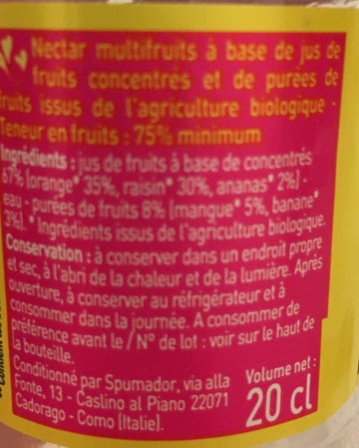Monoprix Nectar Multifruits packshot