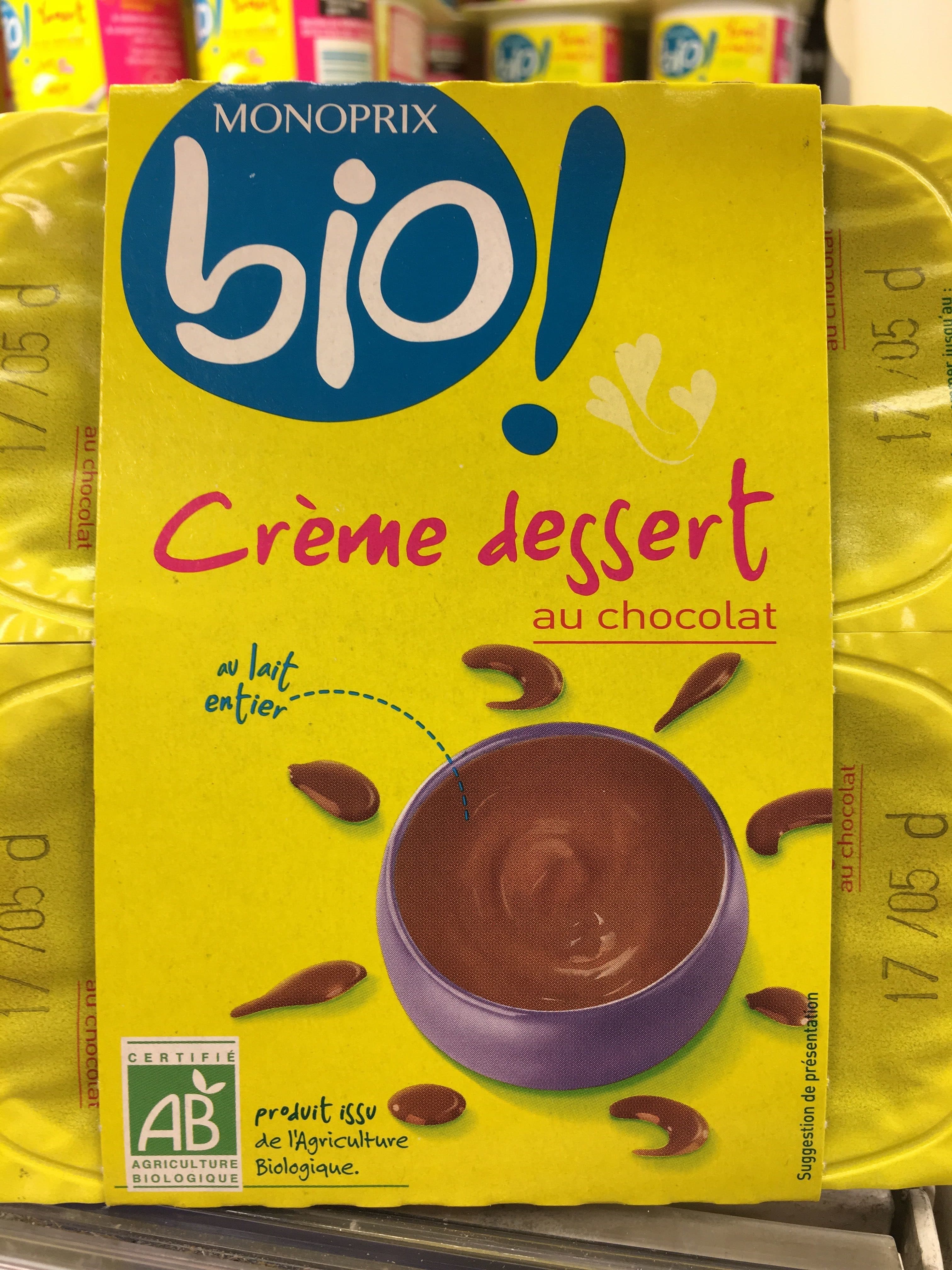 Monoprix Crème dessert au chocolat packshot
