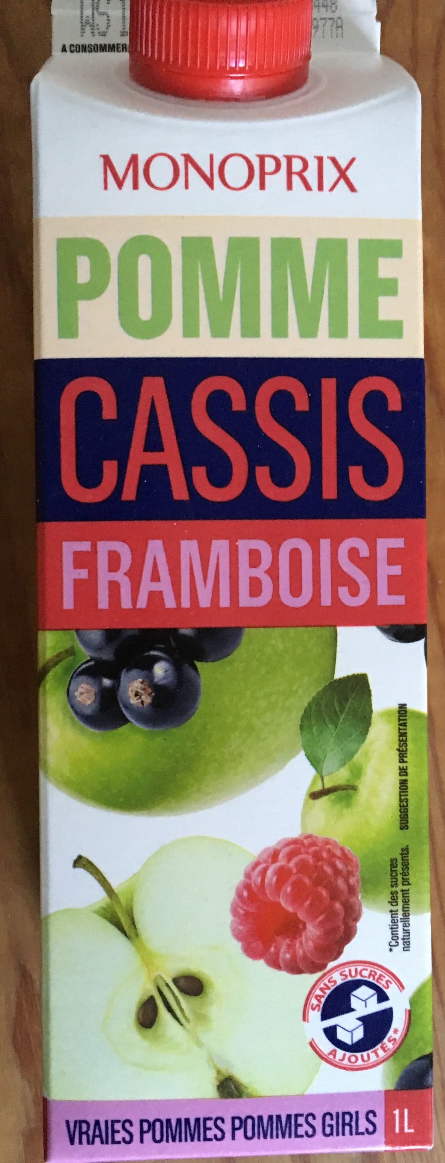 Monoprix Pomme Cassis Framboise packshot