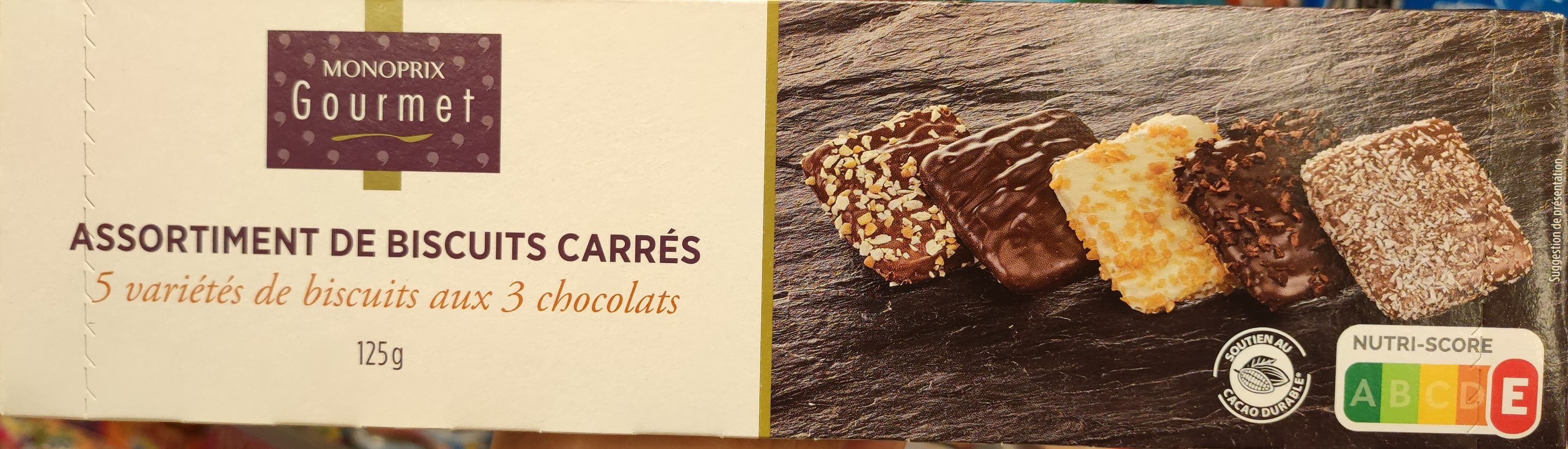 Monoprix Assortiment de biscuits carrée packshot