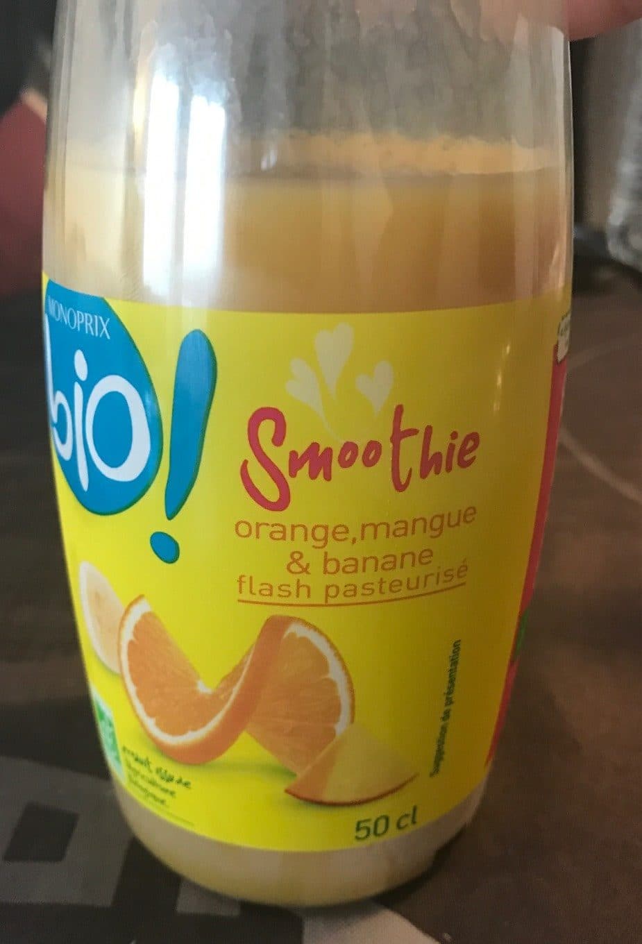 Monoprix Smoothie orange, mangue et banane packshot