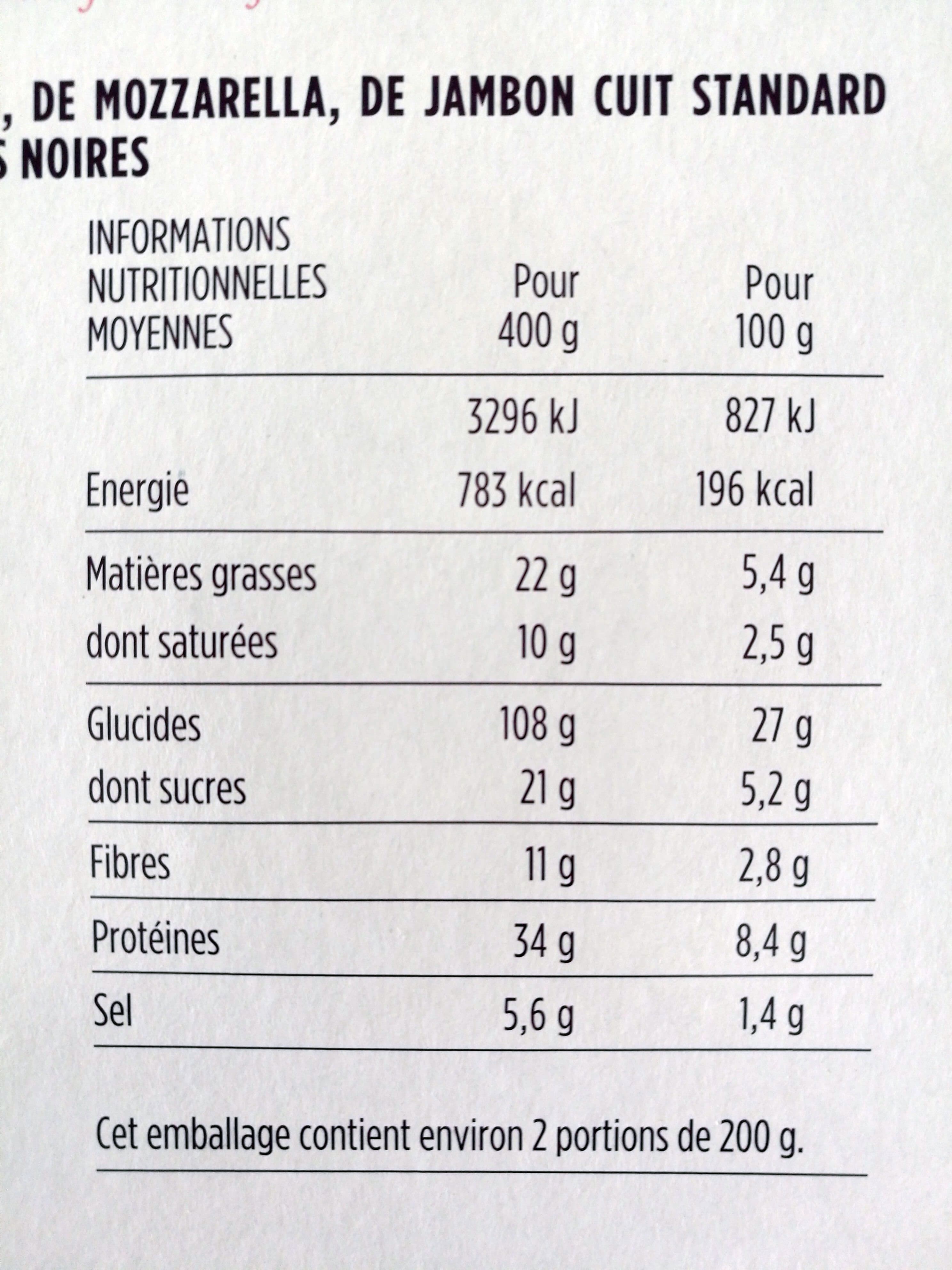 MONOPRIX GOURMET Pizza cuite au feu de bois à la chiffonnade de jambon cuit et aux champignons packshot