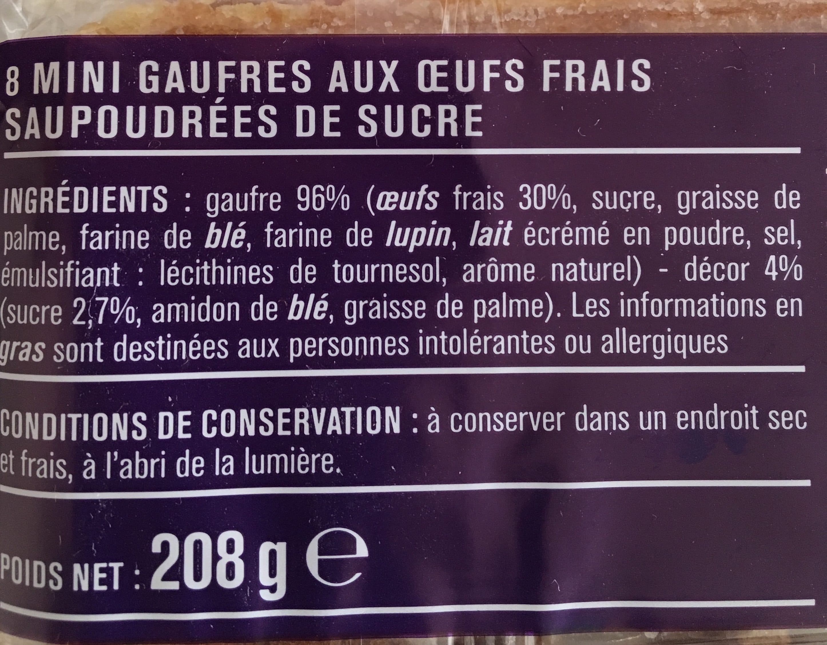 Monoprix 8 mini gaufres packshot