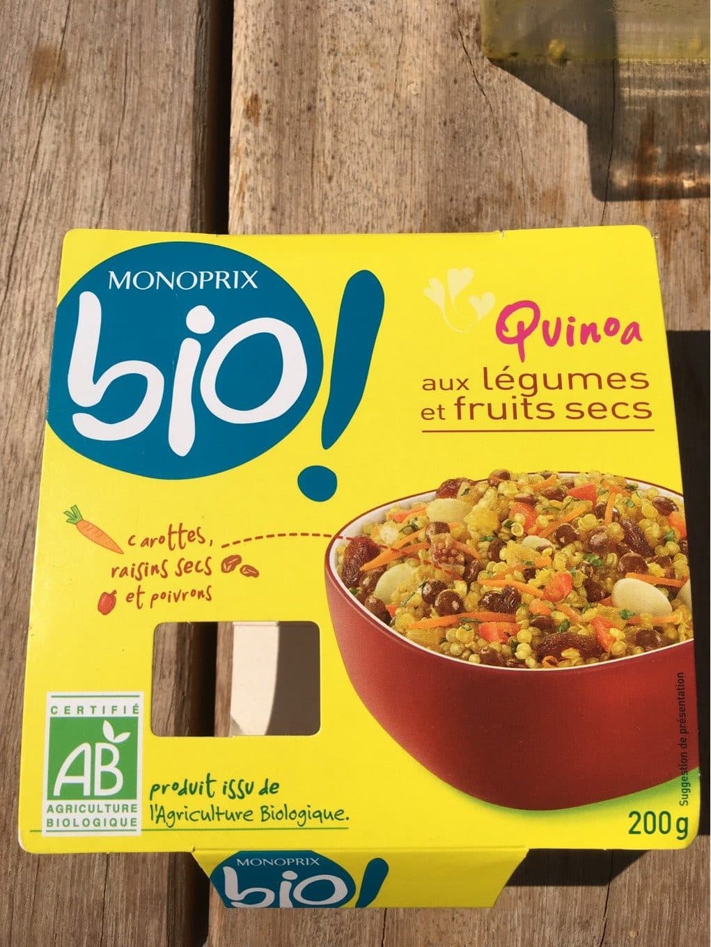 Monoprix Quinoa aux legumes et fruits secs packshot
