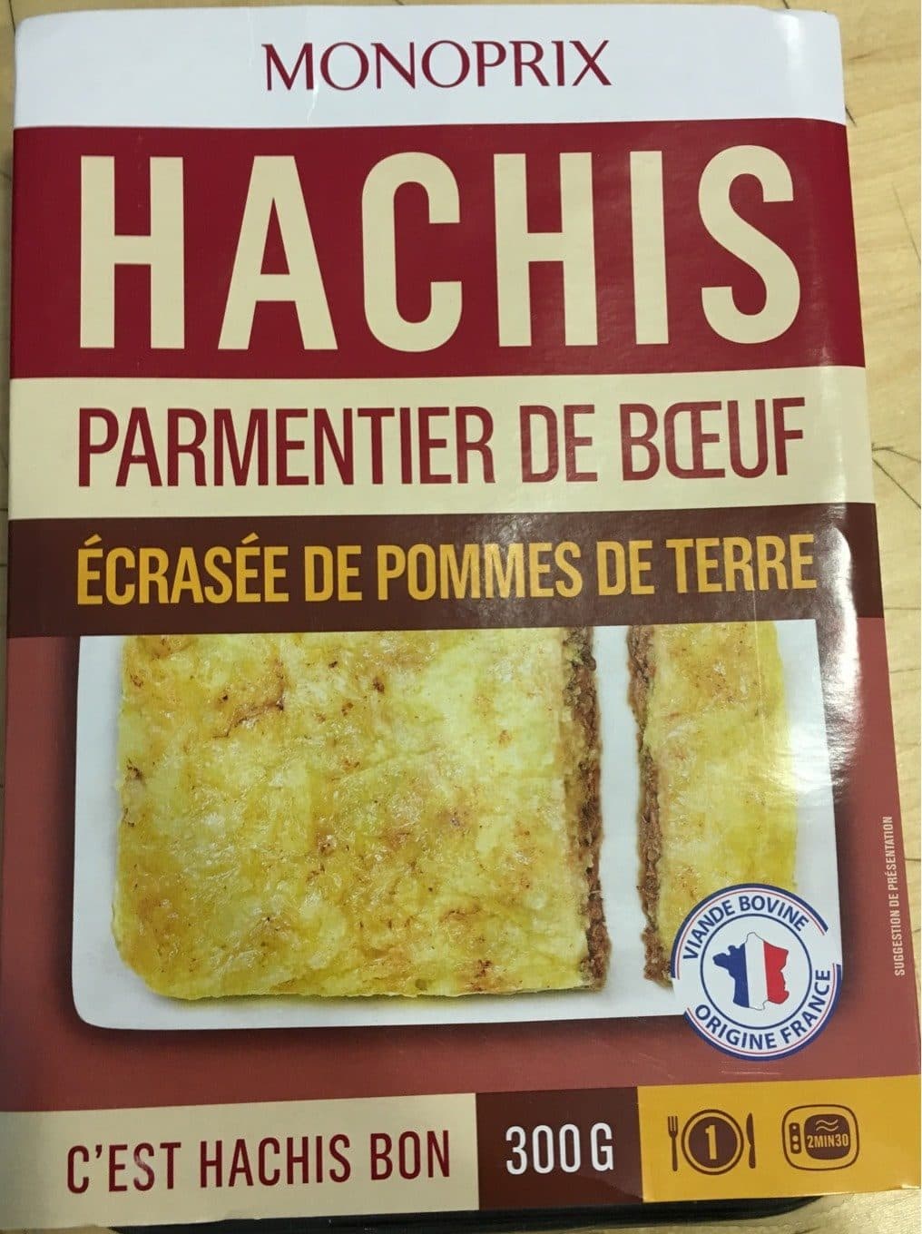 Monoprix Hachis Parmentier de boeuf packshot