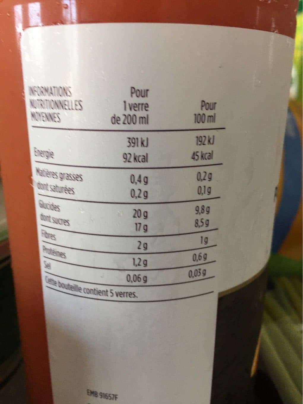 Monoprix Gourmet Pur jus d’orange à la fraise packshot