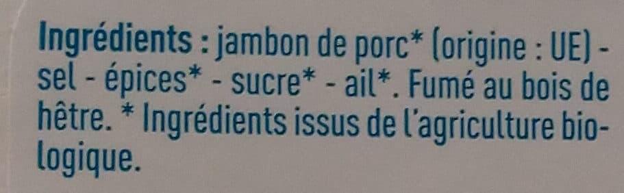 Monoprix Speck fumé au bois de hêtre bio packshot