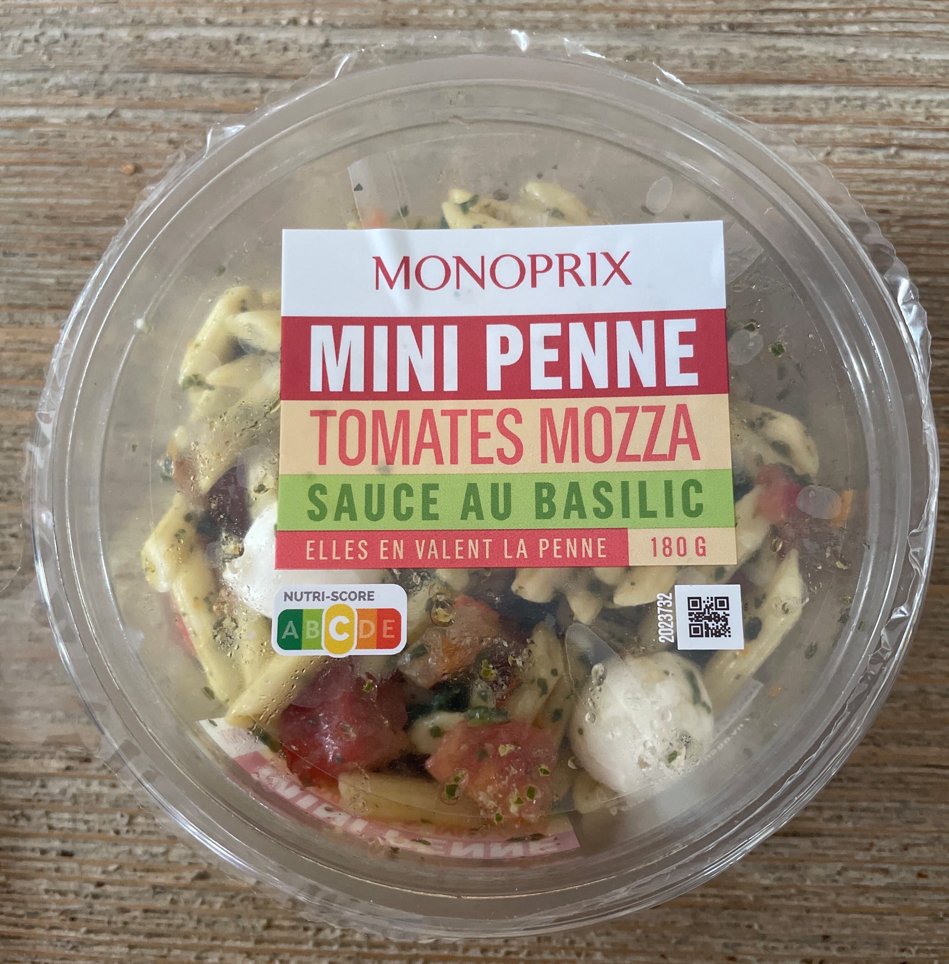 Monoprix Mini penne tomates mozza packshot