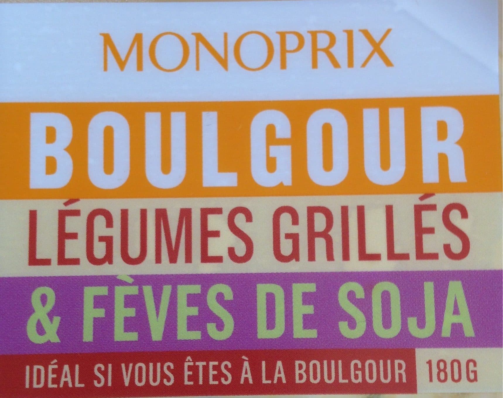Monoprix Salade boulgour legumes grilles feves de soja packshot