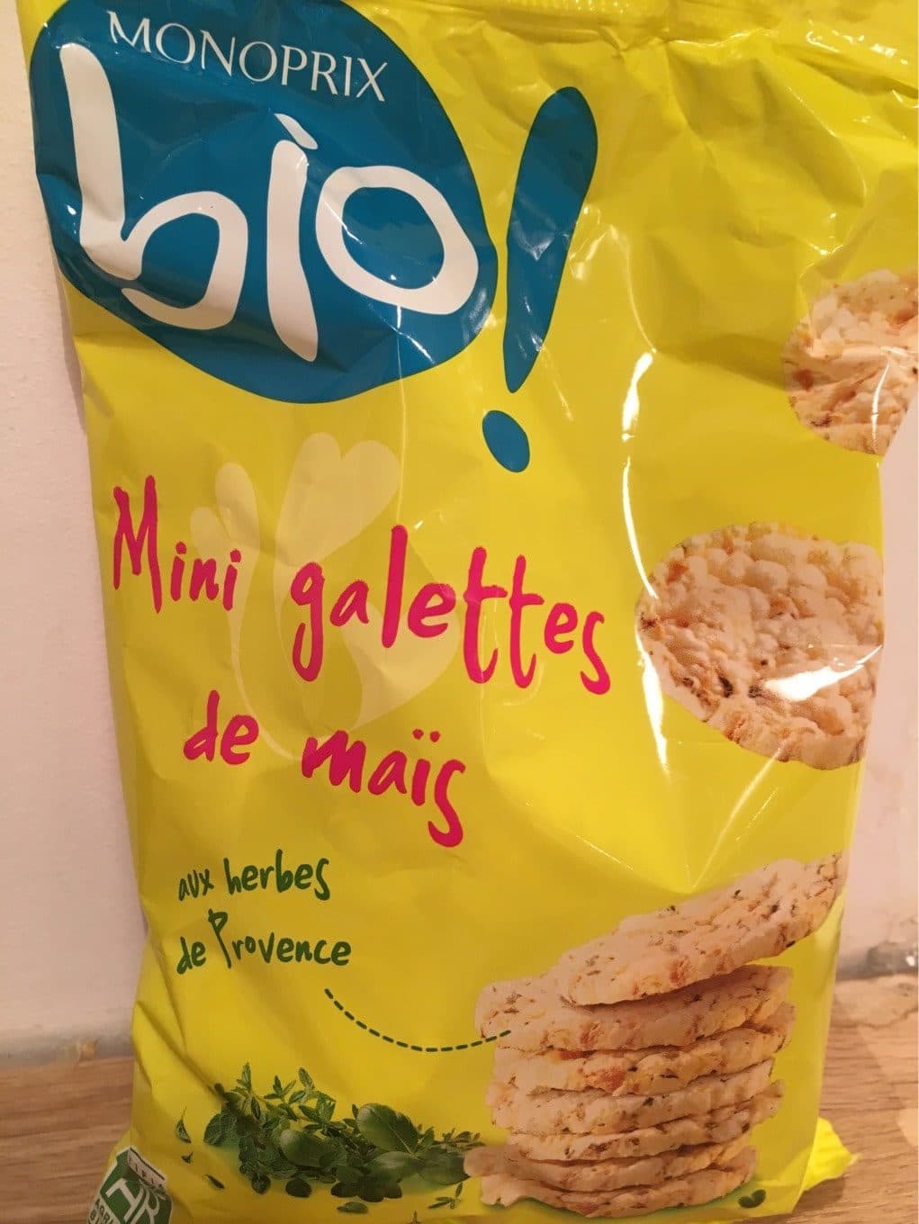 MONOPRIX Mini galettes de maïs aux herbes de provence packshot