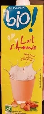 Monoprix Lait d'amande packshot