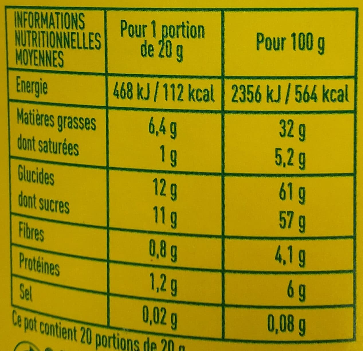 Monoprix Pâte a tartiner noisettes et cacao packshot