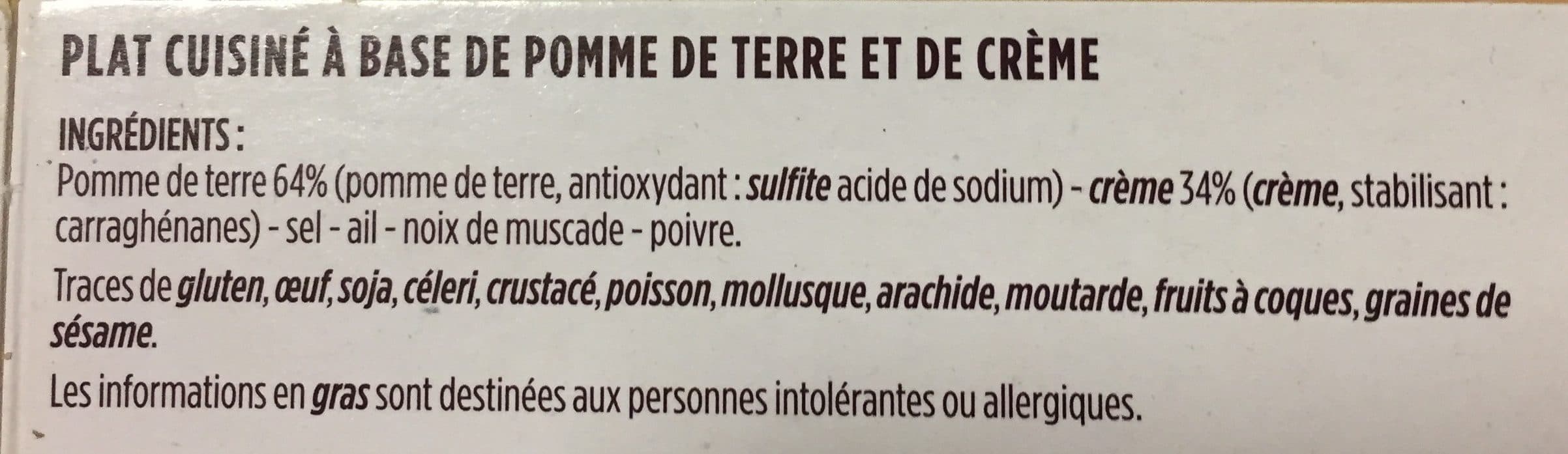 Monoprix Gratin Dauphinois Gourmet packshot