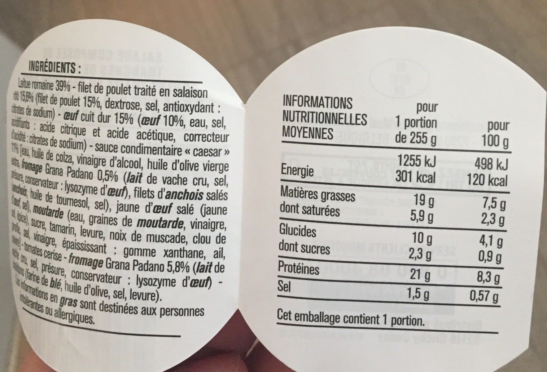 Monoprix Salade Caesar packshot