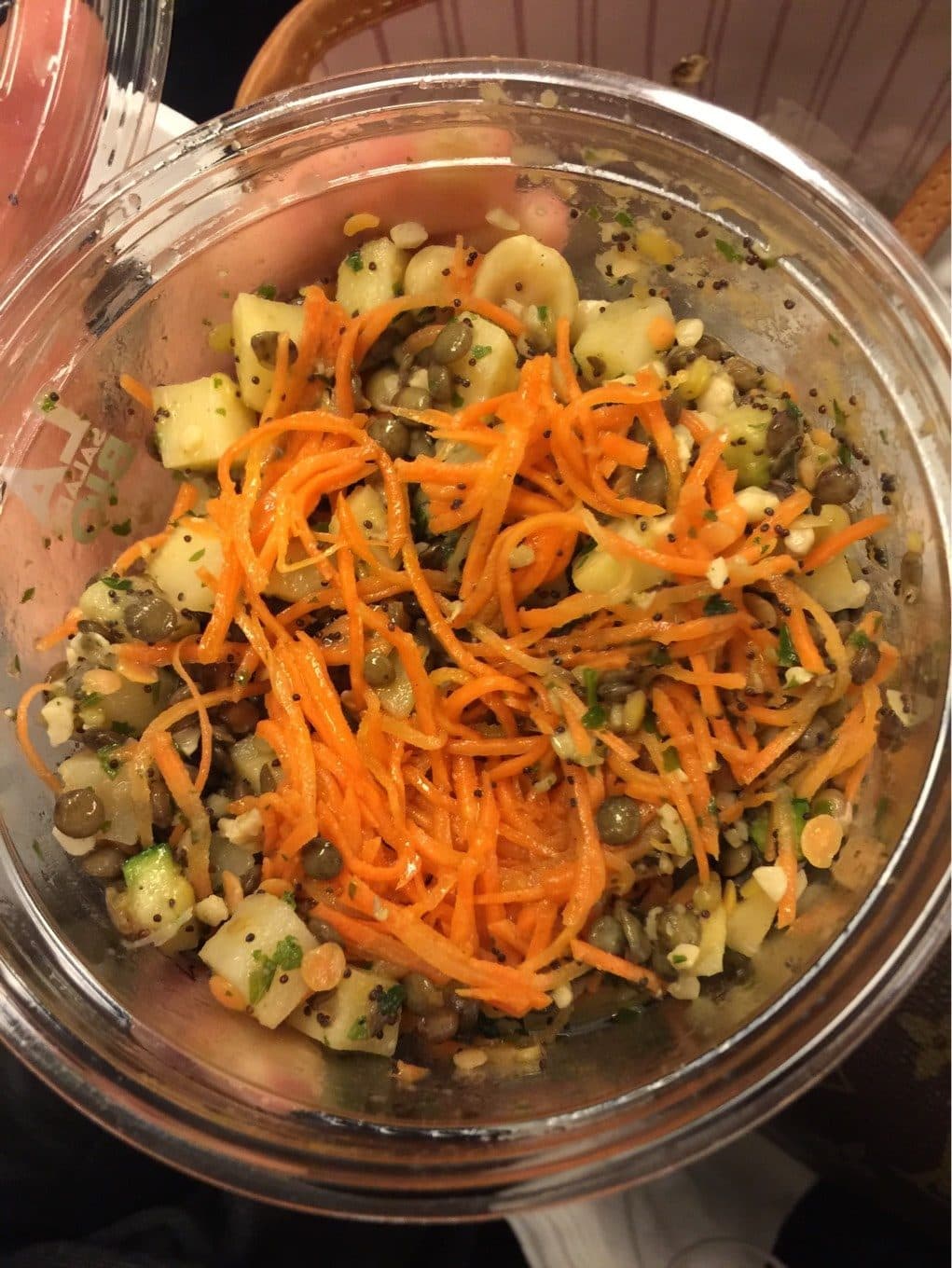 Monop' LA salade bio Lentilles Panais packshot