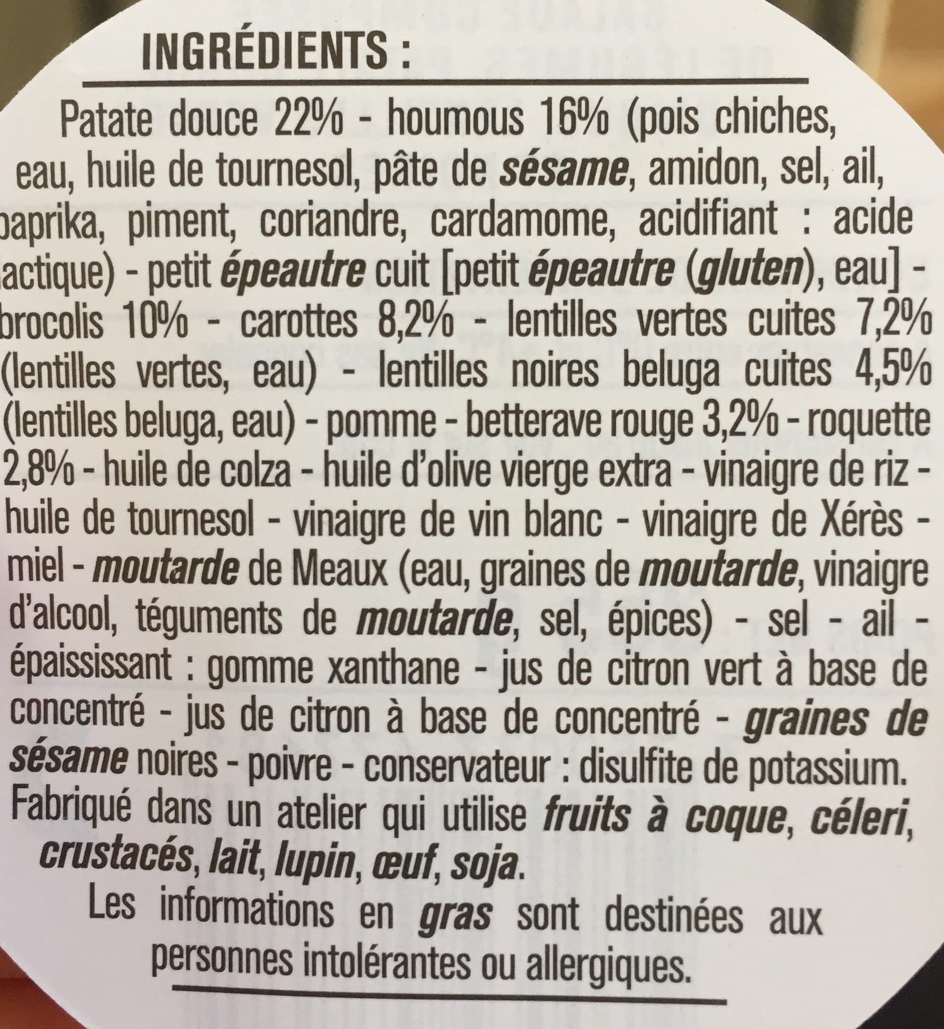 Monoprix Buddha bowl patate douce packshot