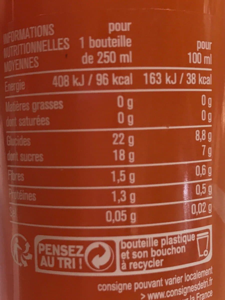 Monoprix Le jus orange carotte packshot