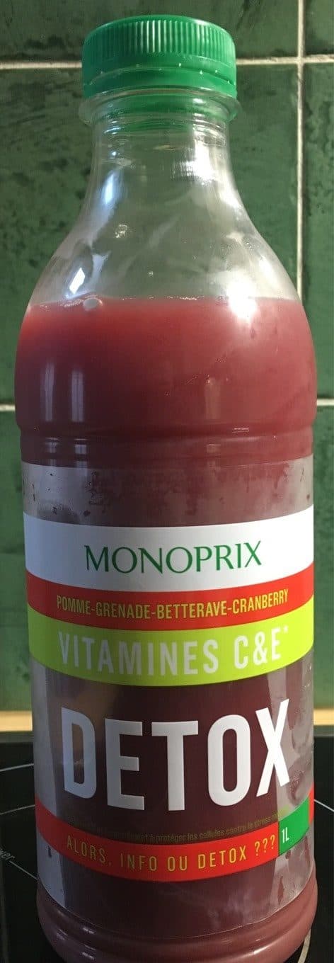 Monoprix Detox packshot