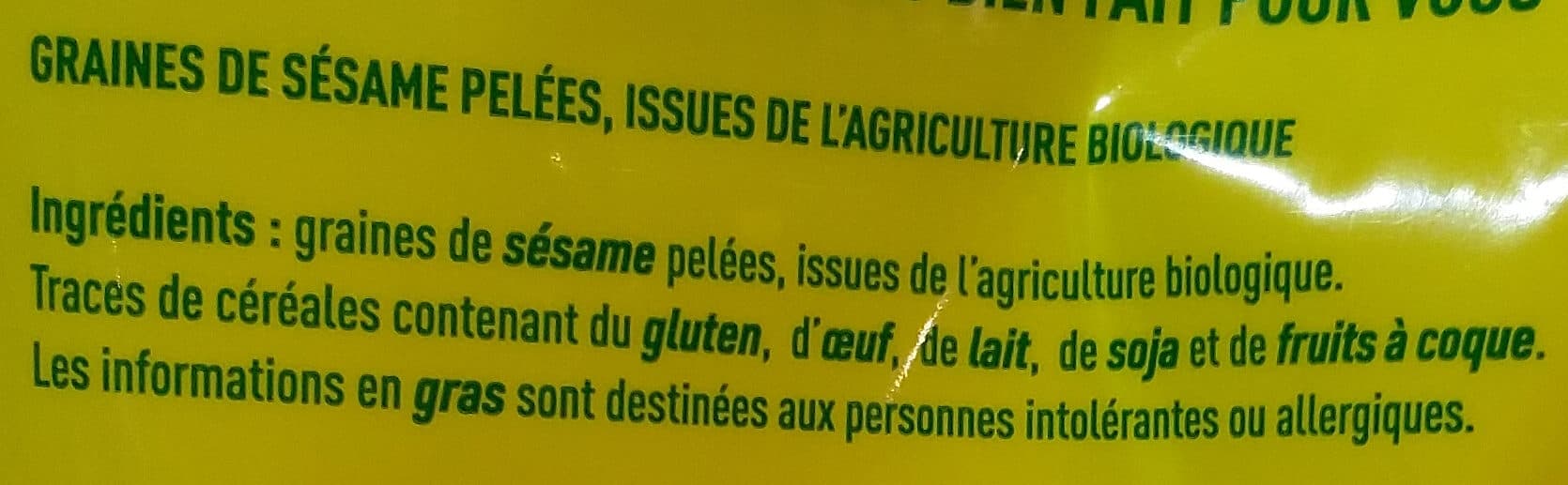 Monoprix Graines de sésame packshot