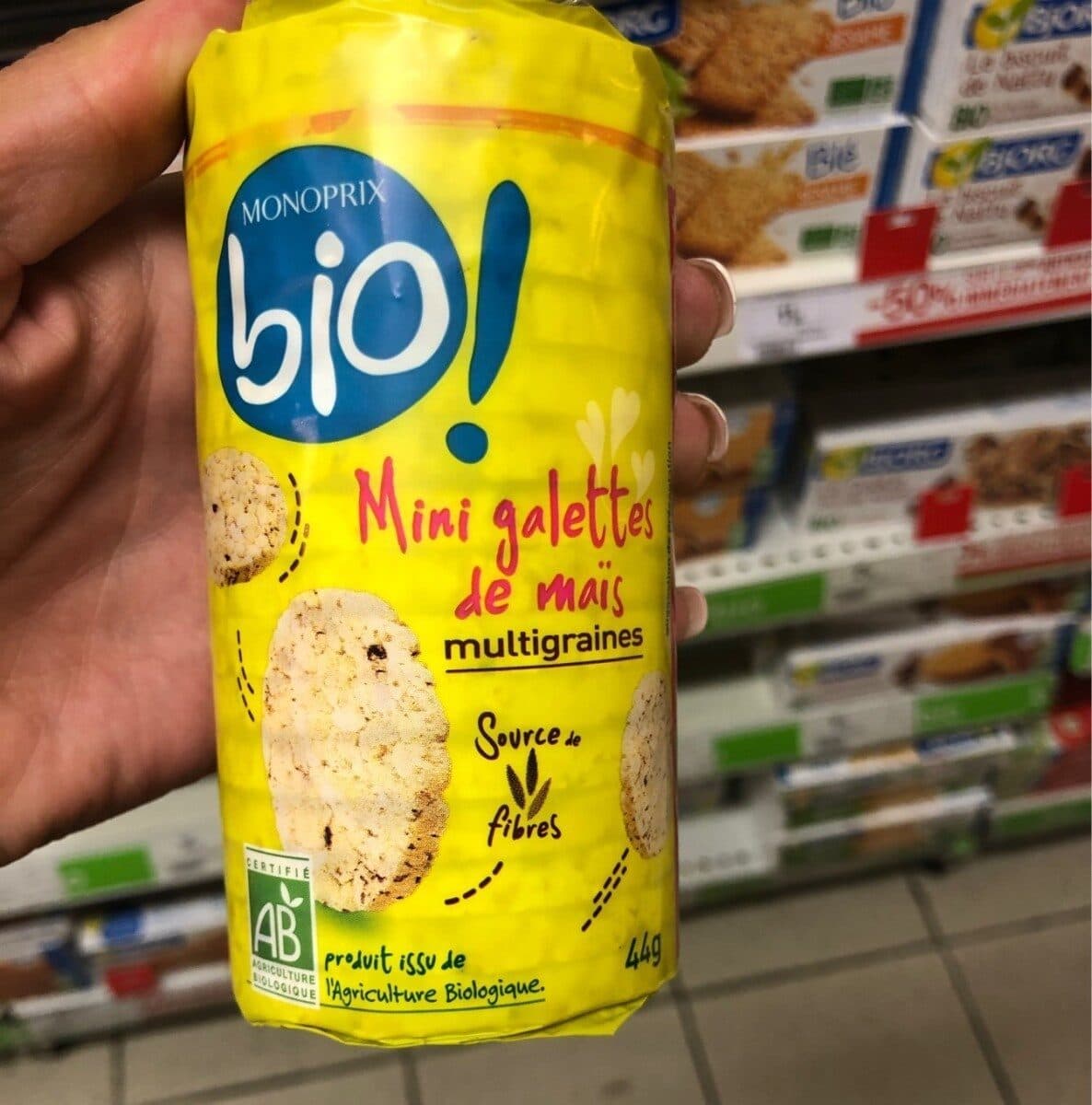 Monoprix Mini galettes de mais bio packshot