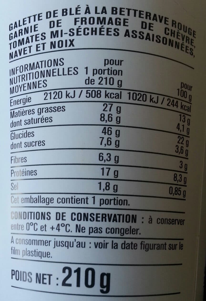 Monoprix Le Wrap - Chèvre Noix packshot