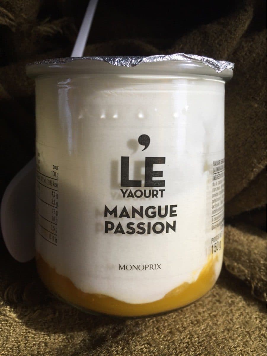 Monoprix Yaourt Mangue Passion packshot