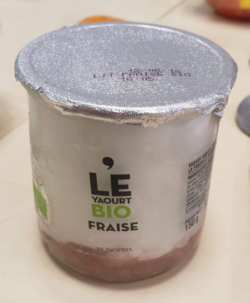 Monoprix Le Yaourt Bio Fraise packshot