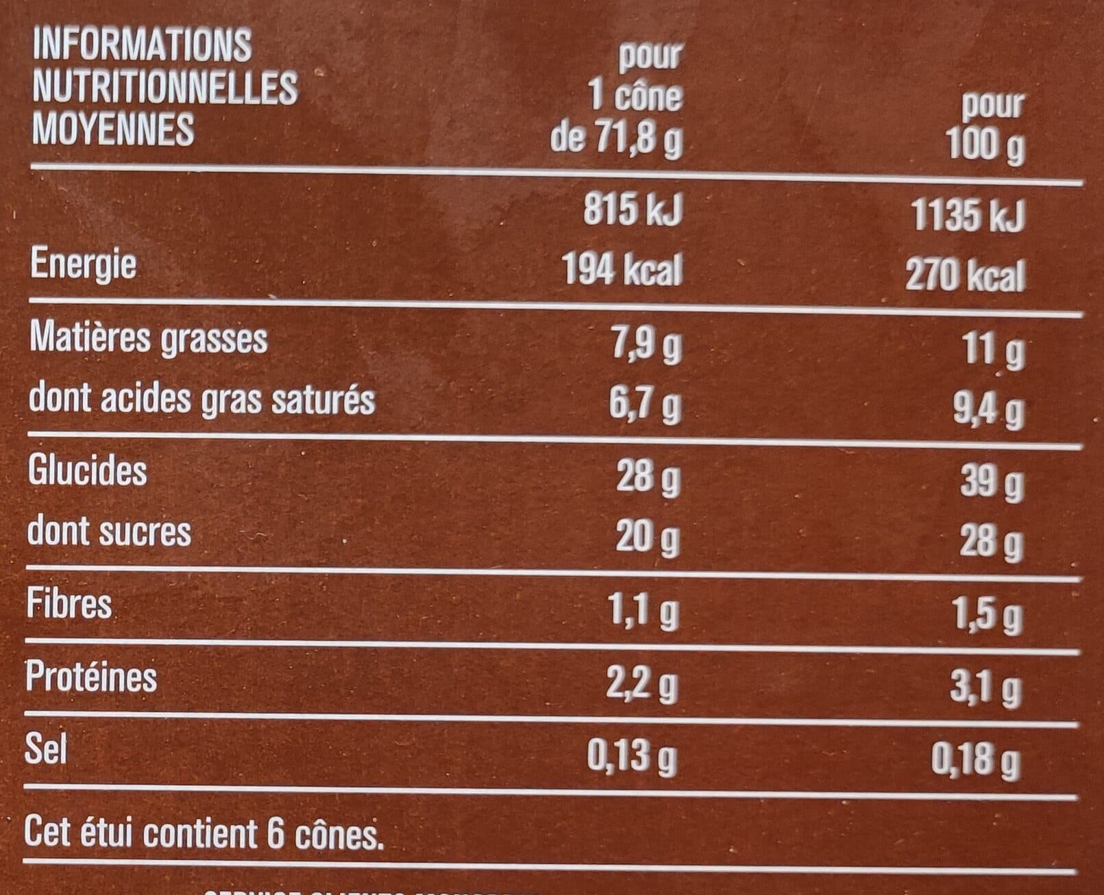 Monoprix Cornets Vanille Chocolat packshot