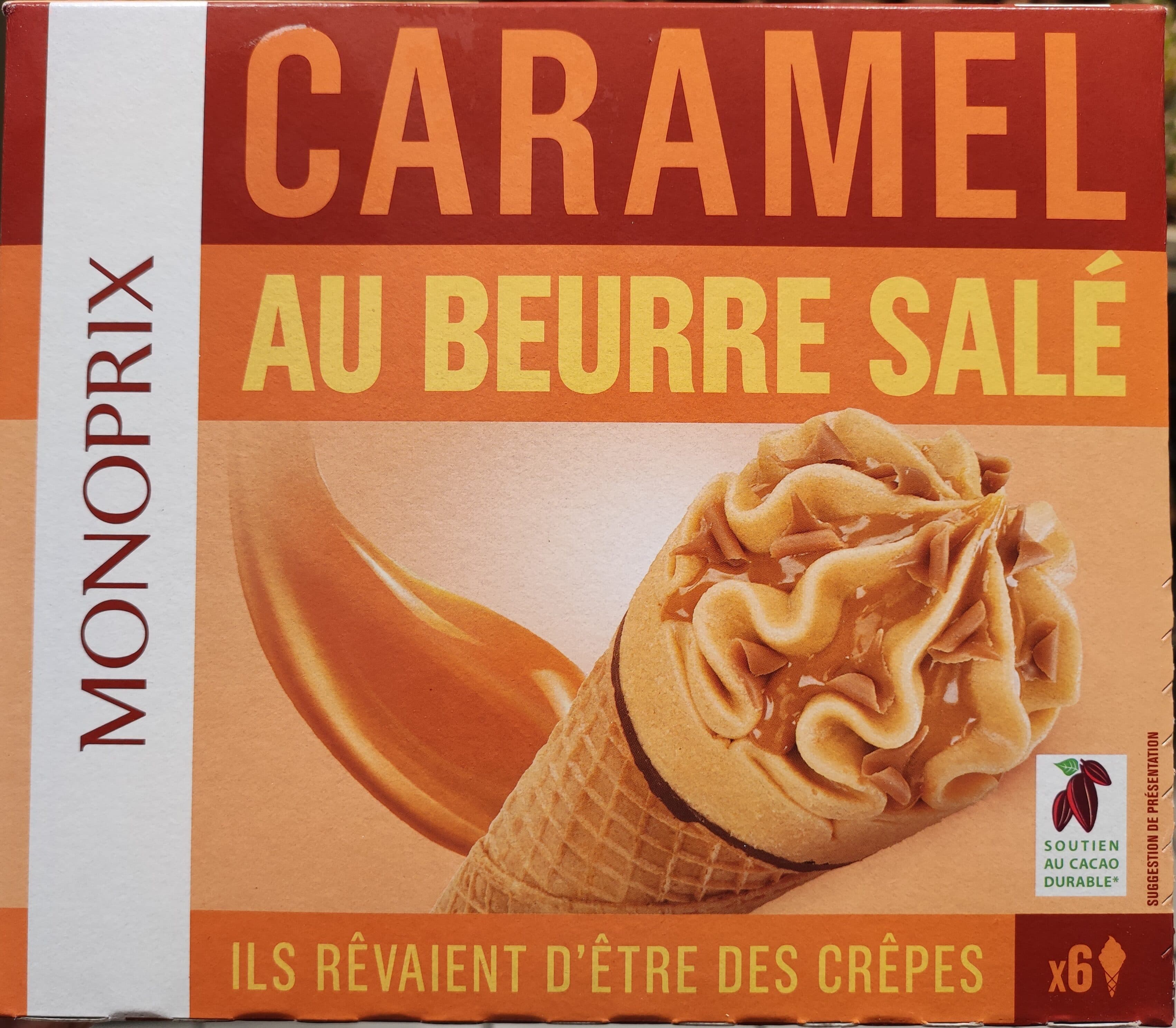Monoprix Glace caramel au beurre sale packshot
