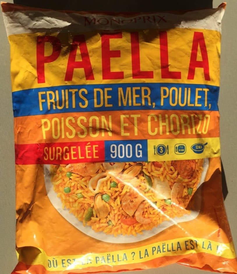 Monoprix Paella surgelée packshot