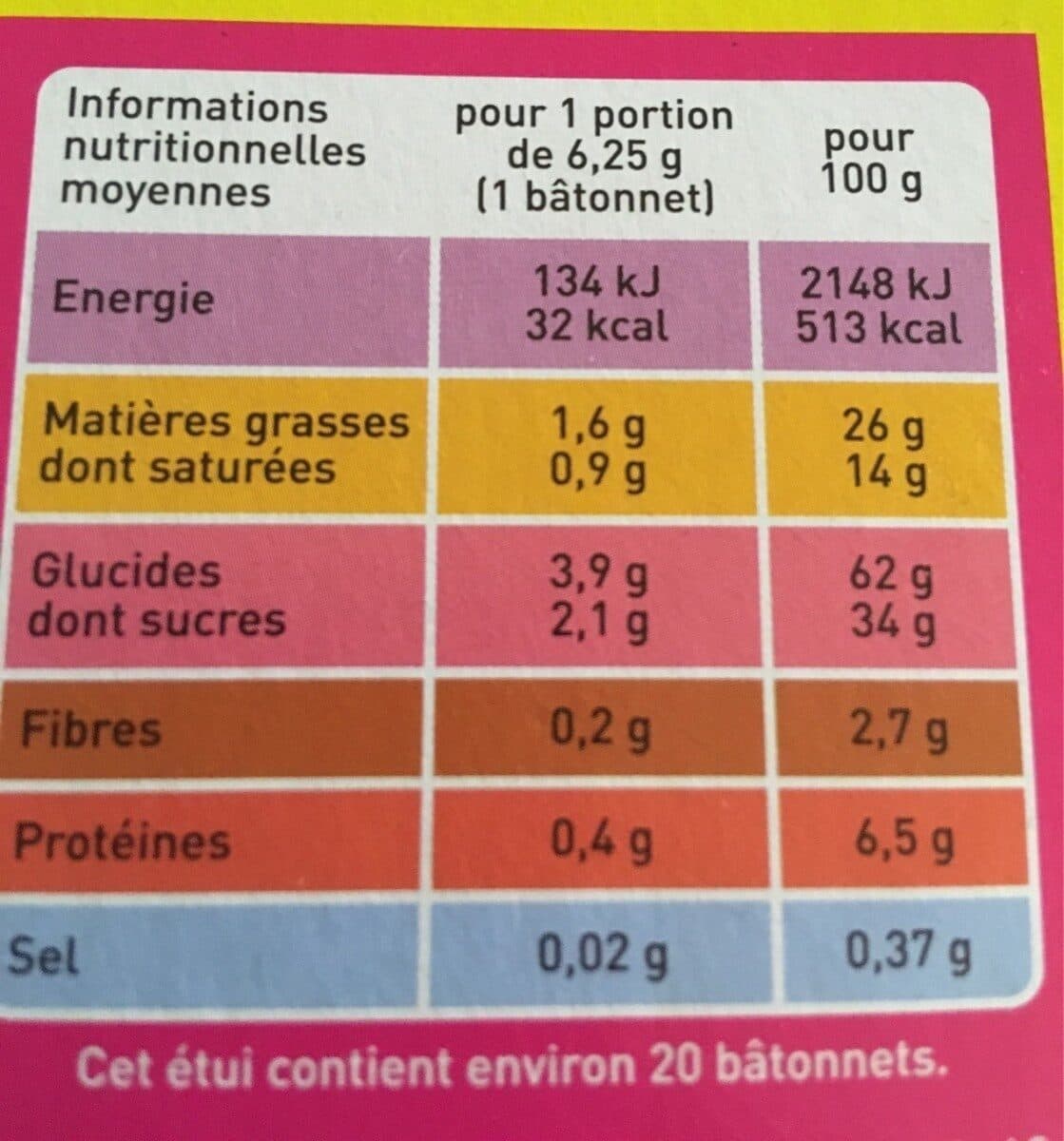 Monoprix Bâtonnets packshot