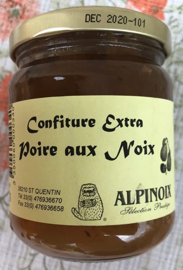 Alpinoix Confiture extra poire aux noix packshot