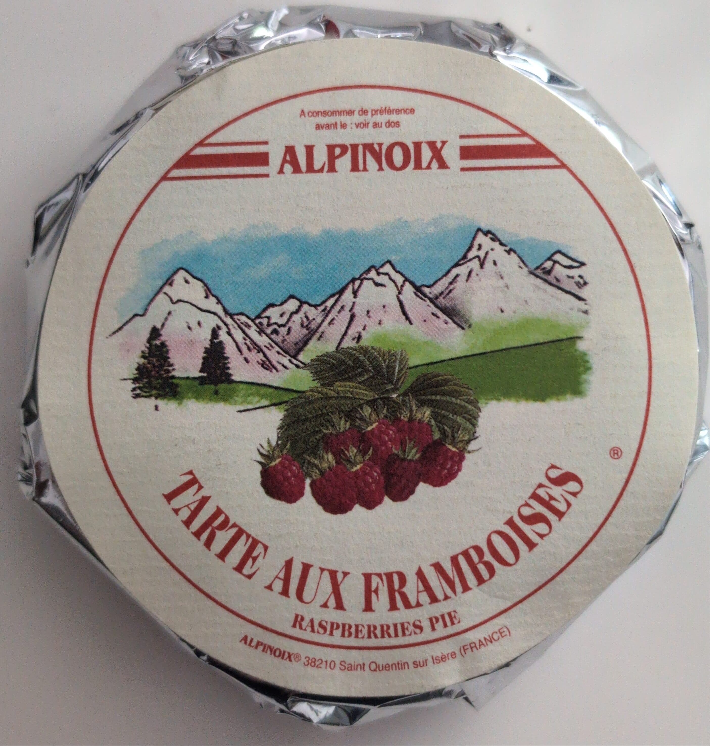 Alpinoix Tarte aux framboises packshot