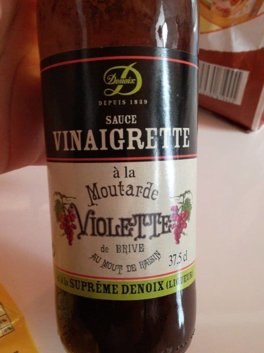 Open Food Facts Sauce vinaigrette à la moutarde violette de brive packshot