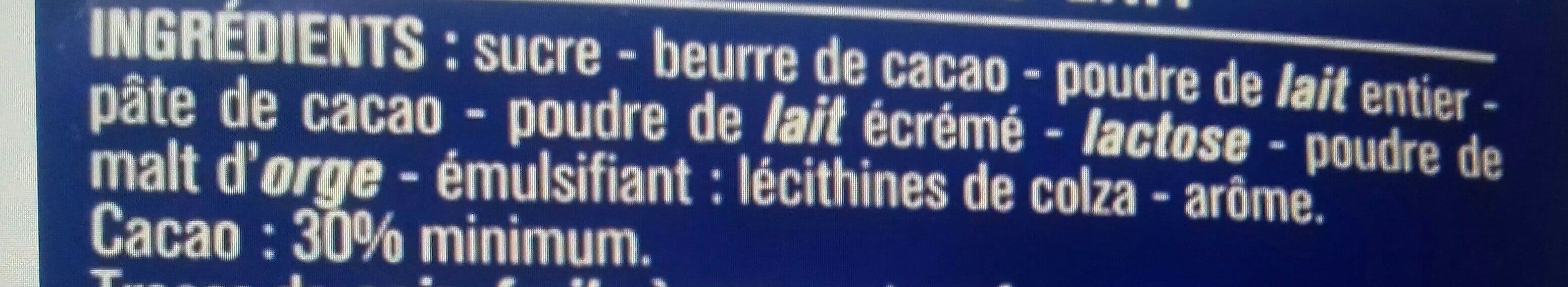 Monoprix Chocolat lait extra fin packshot