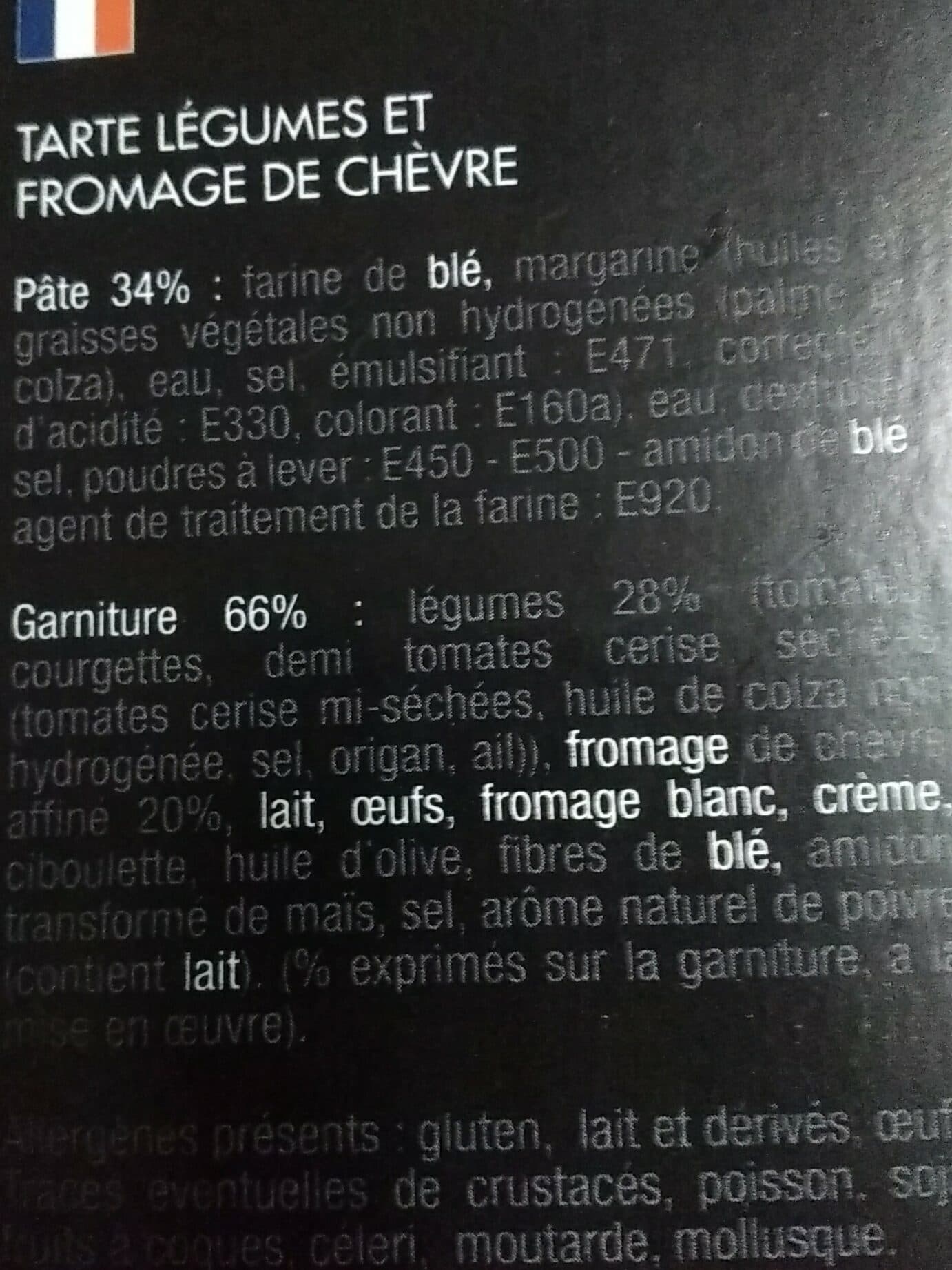 Geldelis Tarte légumes et fromage de chèvre packshot