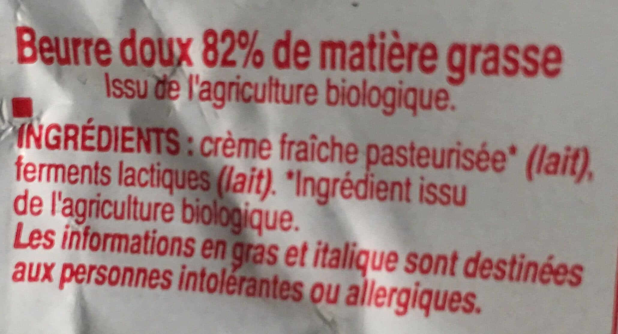 Le montsurais beurre à la baratte packshot