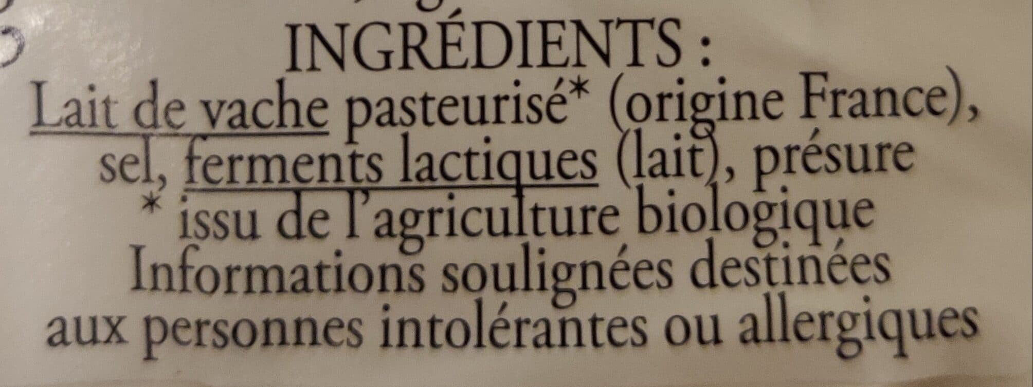 Le Montsûrais Camembert au lait pasteurisé Bio packshot
