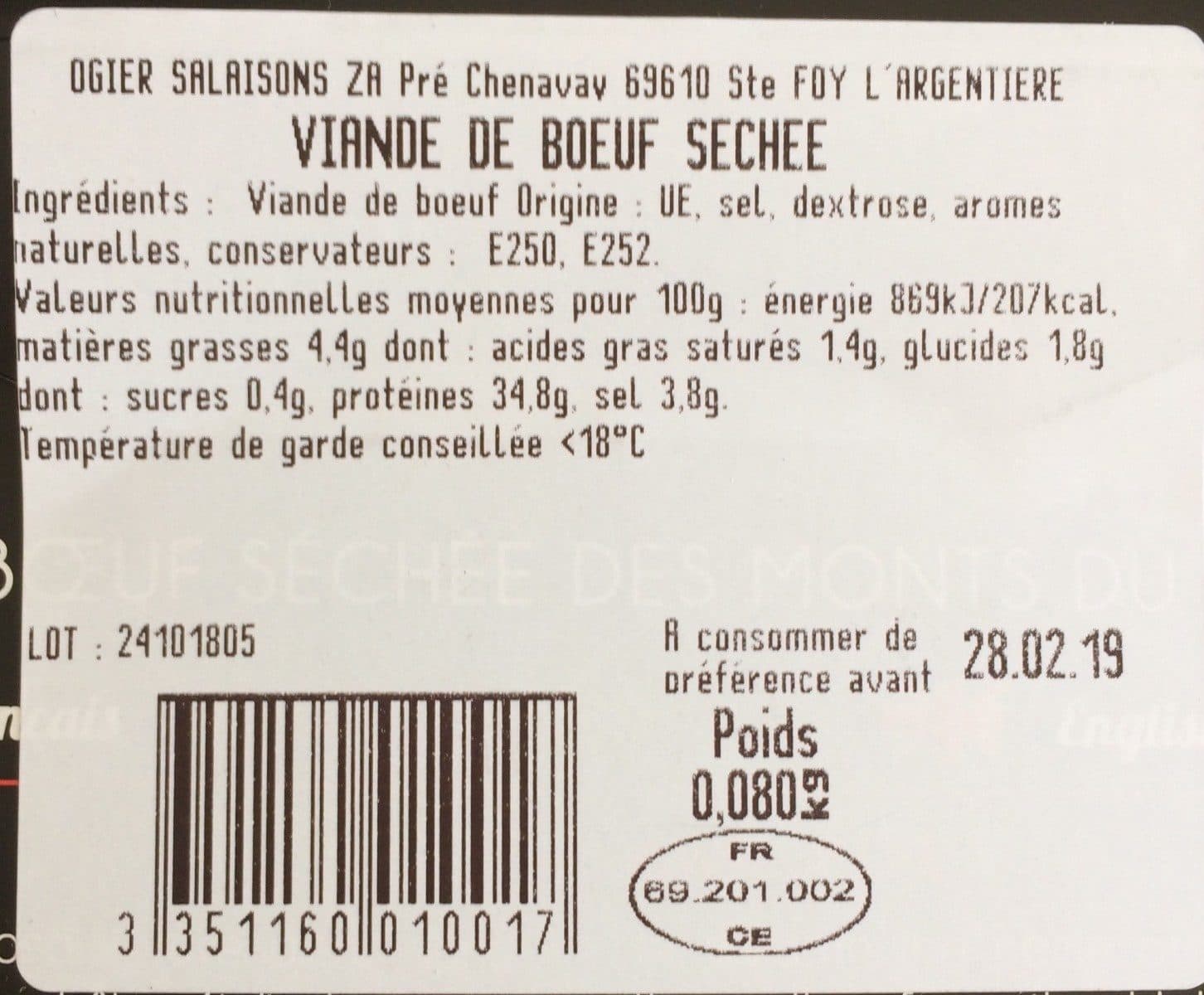 Philippe Michea Ogier Salaison packshot