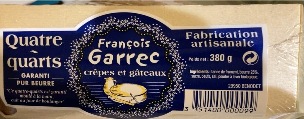 François Garrec Quatre quarts packshot
