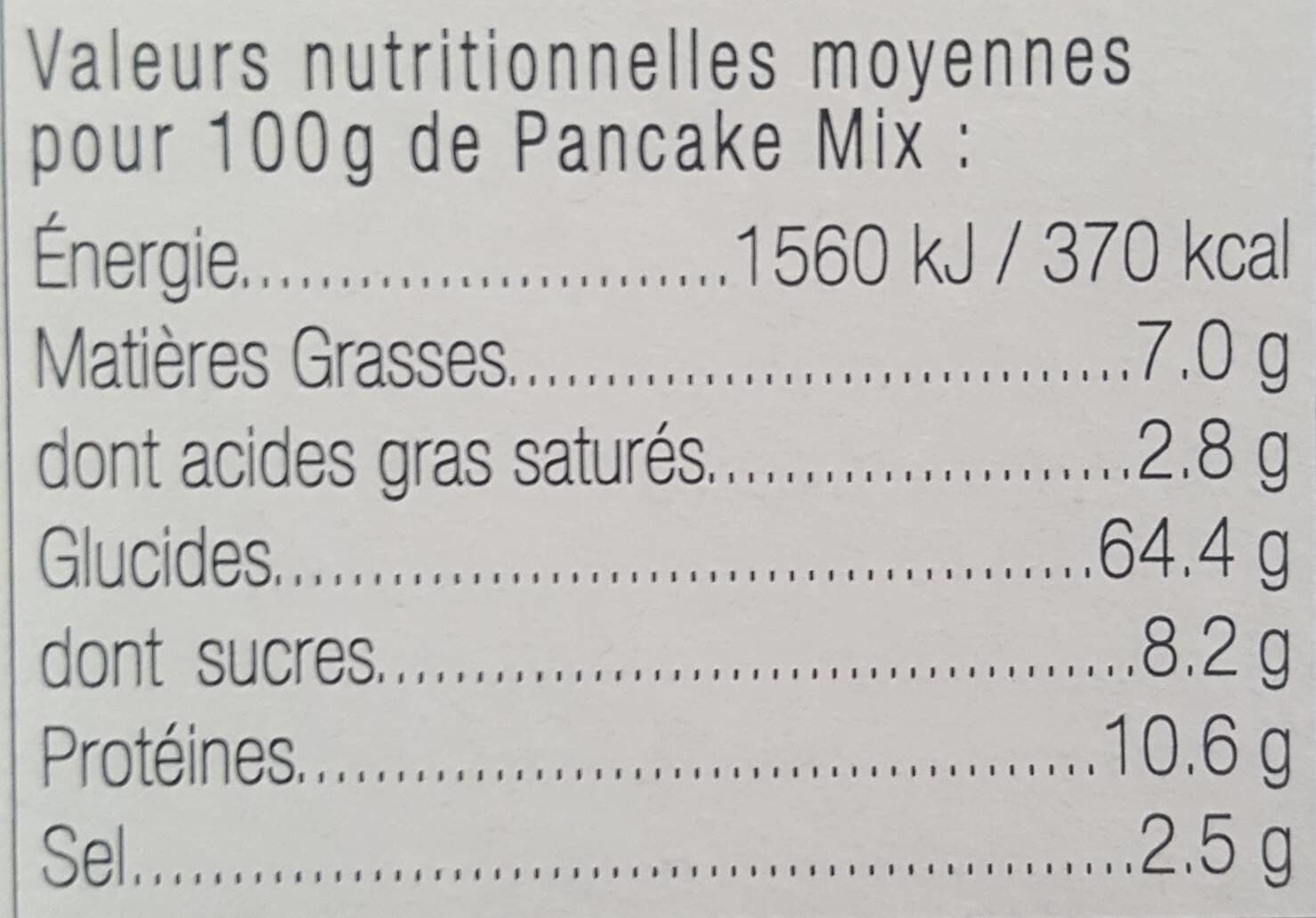 Classic foods of America Pancake-mix packshot