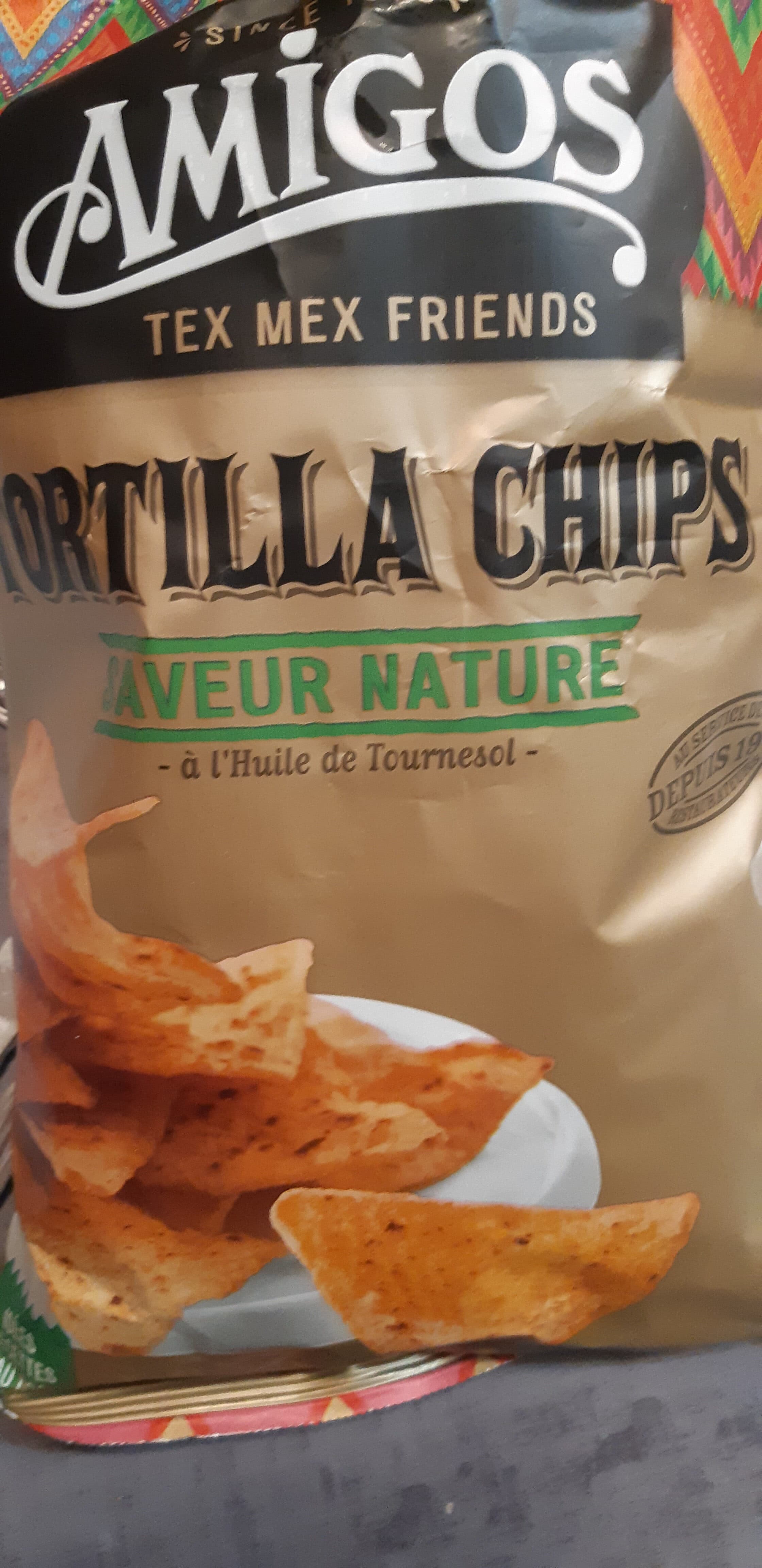 Amigos Tortillas Chips Saveur Nature packshot