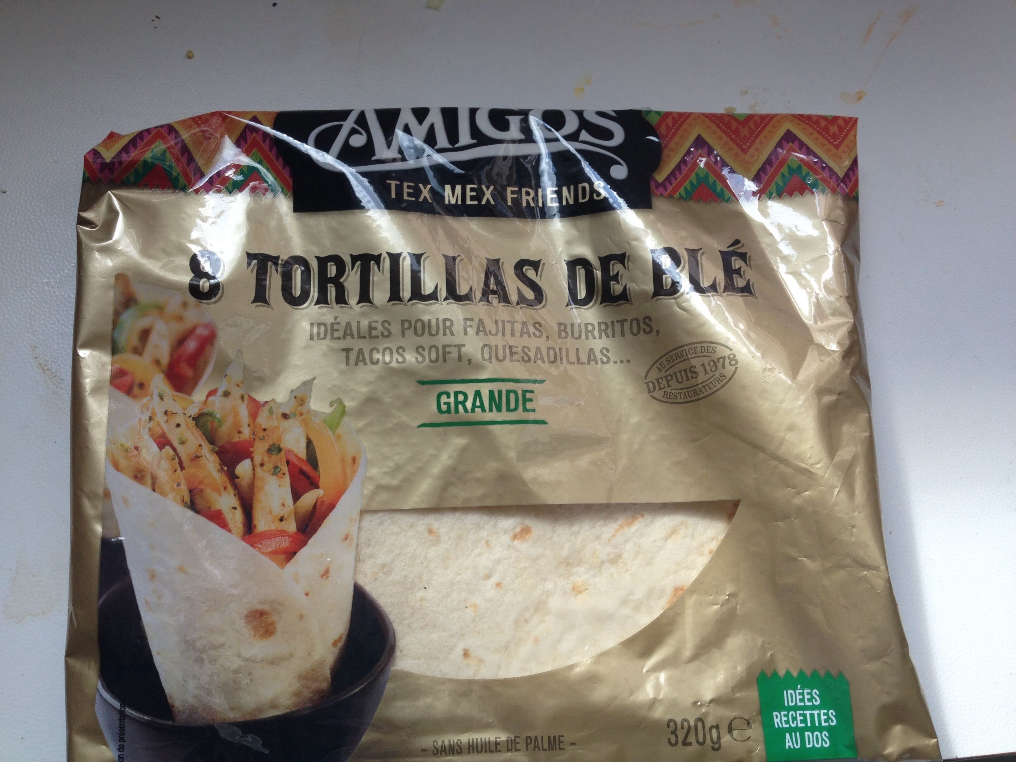 Amigos 8 Tortillas de Blé packshot