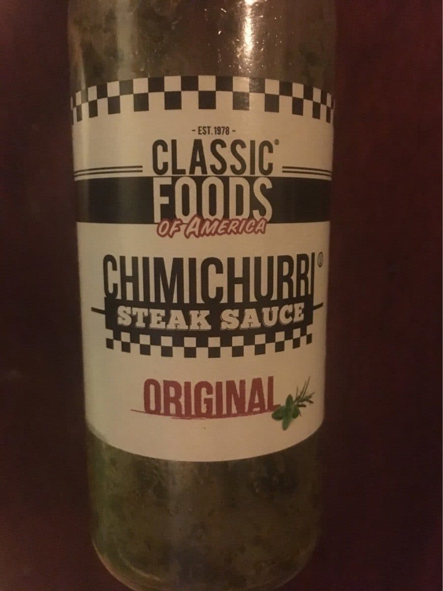 classic foods Chimichurri Steak sauce packshot