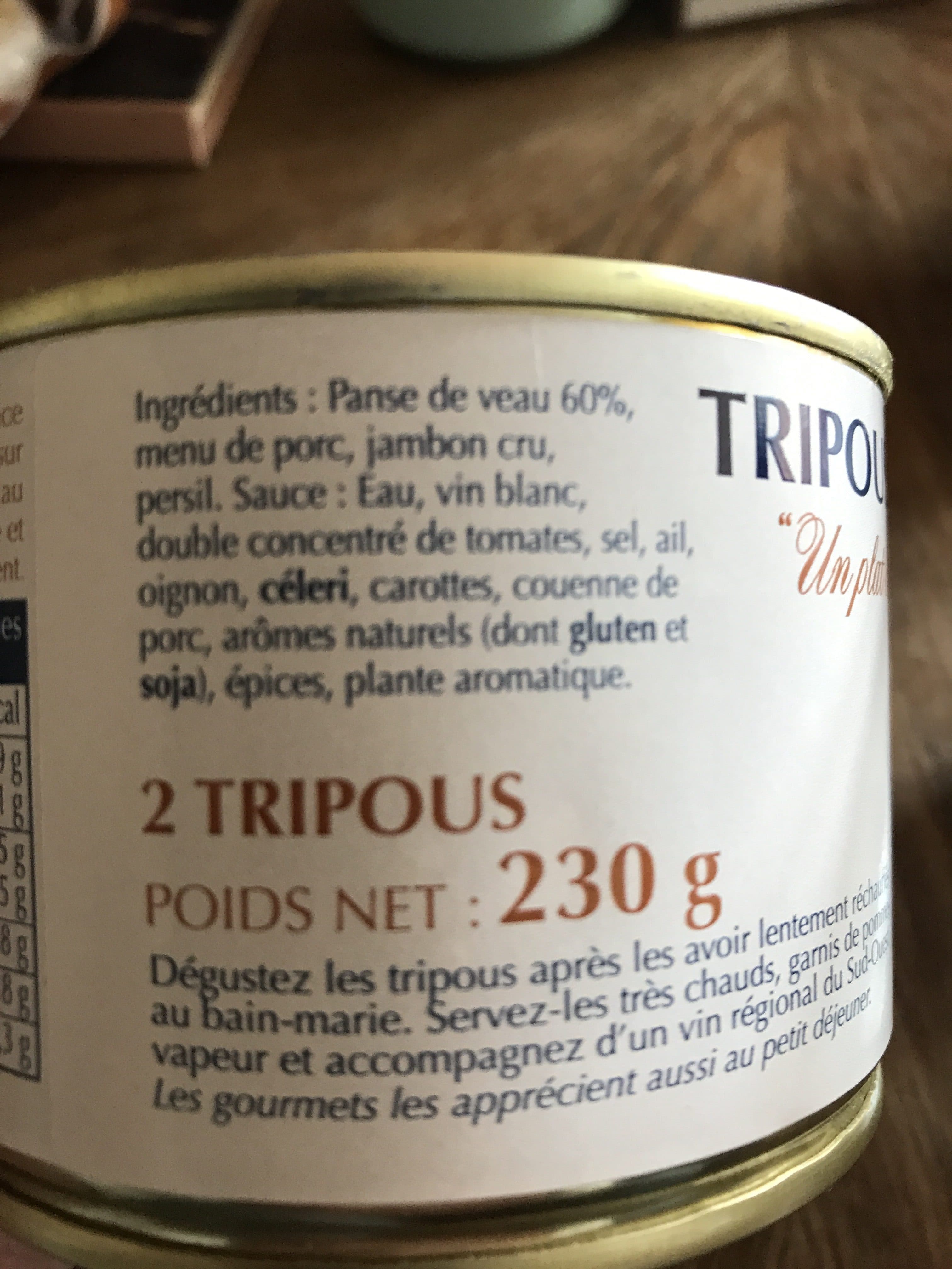 La Naucelloise La naucelloise Tripoux 1/3 La boîte packshot