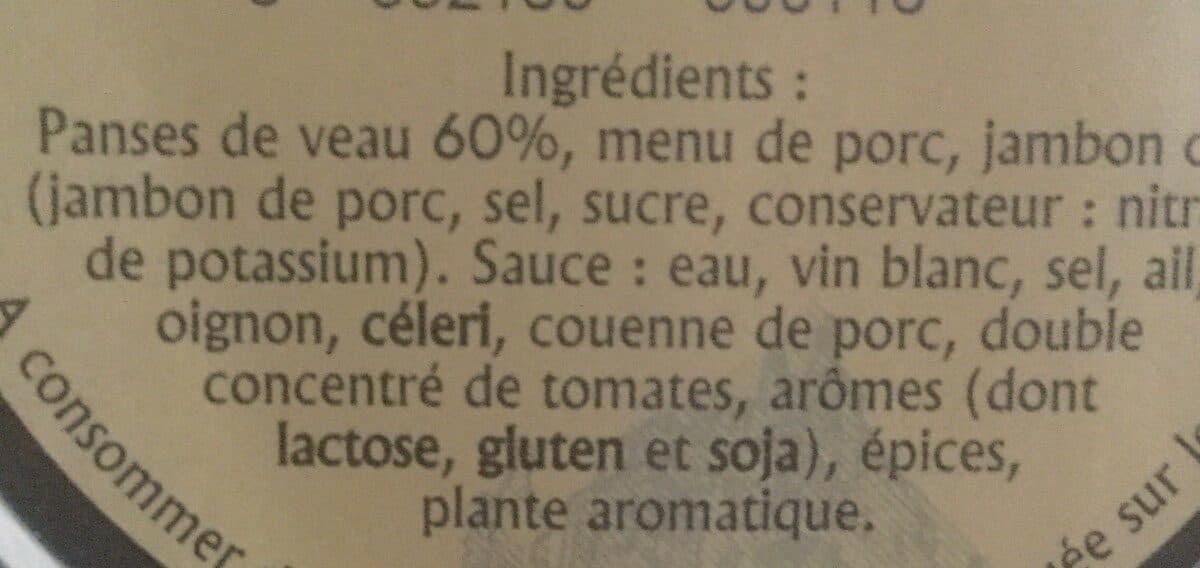 Open Food Facts Tripoux packshot